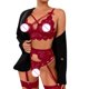 thumbnail image 3 of Gibobby Conjunto ropa interior mujer Conjunto de ropa interior de encaje para mujer, conjunto de ropa interior y ropa interior de encaje con correa(Vino, M), 3 of 5