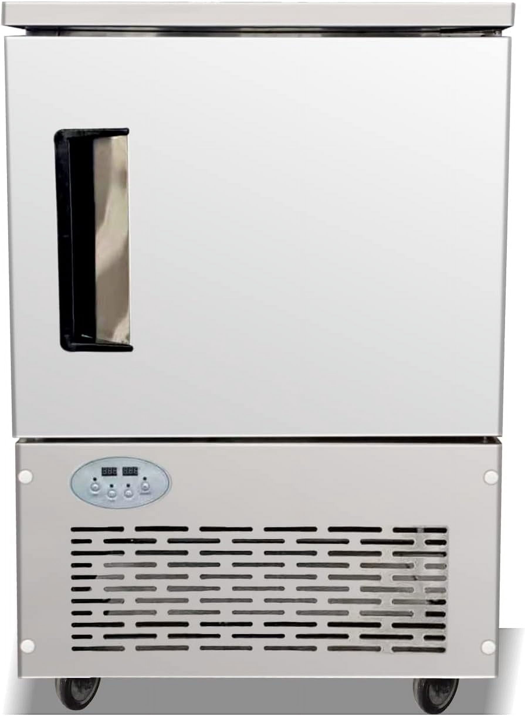 Blast Chiller Commercial Blast Freezer 150L 5 Trays, Blast Chiller Freezer, Gelato Ice Cream Freezer, Stainless Steel Blast Chiller for Baking, Dumplings, Meat, Seafood, Fish, Bread