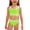 1-Green593, variant on Bikini Set for Girls Sport Swimsuit Bathing Suit with Removable Cups, Sizes 8-14