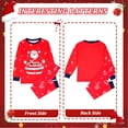 thumbnail image 4 of ELUTONG Adult Christmas Pajamas, One set of men's or Women's Long Sleeve Santa Claus and Christmas Snowman Sleepwear Navy Blue S-2XL, 4 of 6