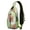 Hawaiian Palm T, variant on Tropical Sunset Sling Bag, Lightweight Crossbody Daypack with Ocean Palm Tree Design, Fashionable Backpack for Summer Travel and Commute