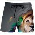 thumbnail image 5 of Trajes de baño para hombre Fire Tiger/Lion 3D Surf Board Shorts Niños Beach Shorts Hombres Trunks Traje de baño Masculino Pantalones deportivos Briefs Niño, 5 of 5