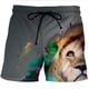 thumbnail image 5 of Trajes de baño para hombre Fire Tiger/Lion 3D Surf Board Shorts Niños Beach Shorts Hombres Trunks Traje de baño Masculino Pantalones deportivos Briefs Niño, 5 of 5