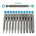 thumbnail image 2 of T40 Magnetic Head Torx Screwdriver Bit 75Mm Security Tamper Proof Star T7, 2 of 8