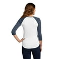 thumbnail image 2 of District DT6211 Women's Fitted Very Important Tee 3/4 Sleeve Raglan, 2 of 6