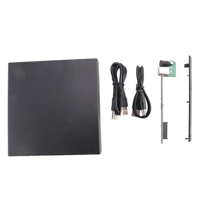 12.7mm External DVD Enclosure USB 2.0 External DVD/CD-ROM Case for Laptop Desktop PC Optical Disk Drive to