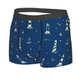 thumbnail image 2 of Bingfone Lighthouses and Anchors Men's Underwear - Casual Stretch Boxer Briefs-XX-Large, 2 of 9