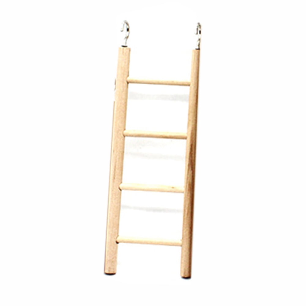 KABOER Wooden Bird Ladder Toy, Parrot Climbing Hanging Ladders Perches