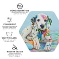 thumbnail image 4 of Fuzoiu A Funny Little Dalmatian Puppy Print Leather Coasters Set,Drink Coasters Set of 6,for Tabletop Protection, Durable PVC Coasters,Home Décor and Housewarming Gift,Hexagon, 4 of 7