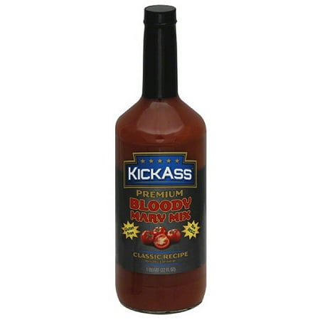 KickAss Classic Recipe Premium Bloody Mary Mix, 1 qt, (Pack of 12)
