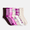 Beige Floral/Scallop Edge, variant on Ribbed Mid Crew Socks, 6-Pack, Women's, Shoe Sizes 4-10
