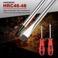 thumbnail image 4 of Destornillador Phillips Uxcell PH1 de 3" de longitud, acero 45# magnético, destornilladores de precisión de grado industrial, herramienta eléctrica con agarre acolchado para fijación y reparación, 4 of 6