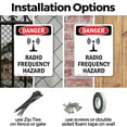 thumbnail image 3 of (2 Pack) Radio Frequency Hazard OSHA Danger Sign 12 Inch X 18 Inch Indoor / Outdoor Rust-Free Aluminum Metal Signs for Workplace, Workshop, and Construction Site, Made in the USA, 3 of 8