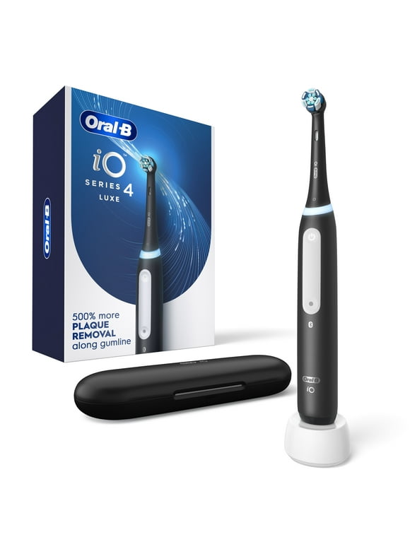 Oral-B iO Series 4 Electric Toothbrush with (1) Brush Head, Rechargeable, Black