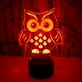 thumbnail image 3 of YSITIAN 3D LED Optical Illusion Acrylic Night Light with Remote & Smart Touch 7 Colors Changing（eagle） YT-13857, 3 of 7