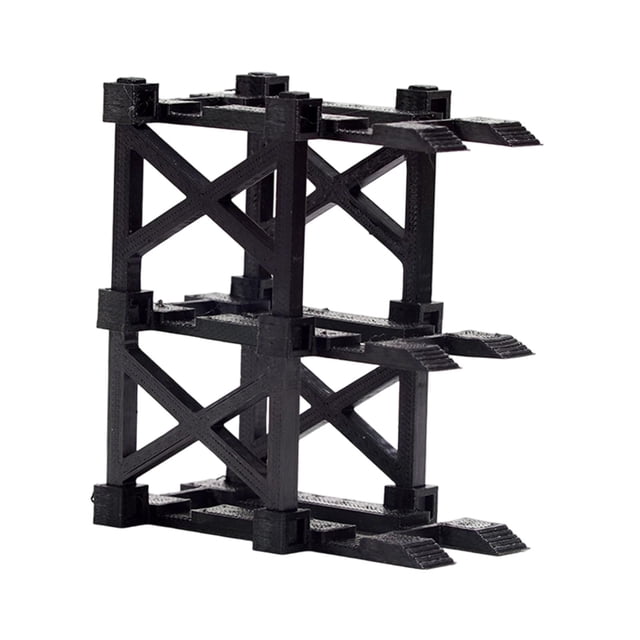 Yinanstore 1/64 Diorama Car Display Stand Collection Desktop Decor Sturdy Layout Mini Model Car Storage Shelf Craft Convenient Show Case 8cm x 4.8cm x 8cm
