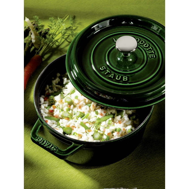 Staub 5.5-Qt Round Basil Green Cocotte + Reviews