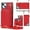 Red, variant on iPhone 15 Crossbody Wallet Case, Zipper Pocket Phone Case Cross Body Strap with RFID Blocking Carring Bag Credit Card Premium Leather Kickstand Shockproof Case For iPhone 15, Purple