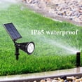 thumbnail image 3 of Iluminación solar para exteriores, luces LED para jardín, luces para paisaje, focos para suelo o pared, IP67, resistente al agua, apto para jardín, césped, patio, parque, estacionamiento, 2 piezas, 3 of 5