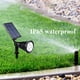 thumbnail image 3 of Iluminación solar para exteriores, luces LED para jardín, luces para paisaje, focos para suelo o pared, IP67, resistente al agua, apto para jardín, césped, patio, parque, estacionamiento, 2 piezas, 3 of 5