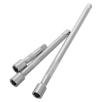 FUEENIRVA Wobble Extension Ratchet Wrench Silver Chrome Vanadium Steel 3Pcs