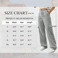 thumbnail image 5 of SWQZVT Womens Cargo Sweatpants Baggy High Waisted Joggers Sweat Pants Athletic Pants with Pockets, 5 of 9