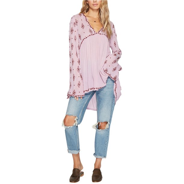 Blusa de Manga acampanada Free People para mujer color rosa XS