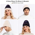 thumbnail image 5 of BZSMCE Winter Beanie Hats Casual Warm Cozy CapNightfall Blooms Pattern, 5 of 7