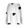 thumbnail image 4 of Faldas de Verano para las Mujeres Impresión Hoja Plisado Tenis Atlético Elástico Pantalones Cortos, Falso Dos Piezas Pantalones Falda para Diario, 4 of 6