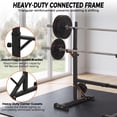 thumbnail image 5 of ZENY Adjustable Squat Rack Stand with Spotter Arms Barbell Holder Home Gym Black, 5 of 19