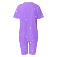 thumbnail image 7 of Two Piece Summer Sets Plus Size Women Casual Summer V Neck Short SleeveTops And Short Pants Suit 2 Piece Beach Outfits for Women, 7 of 7