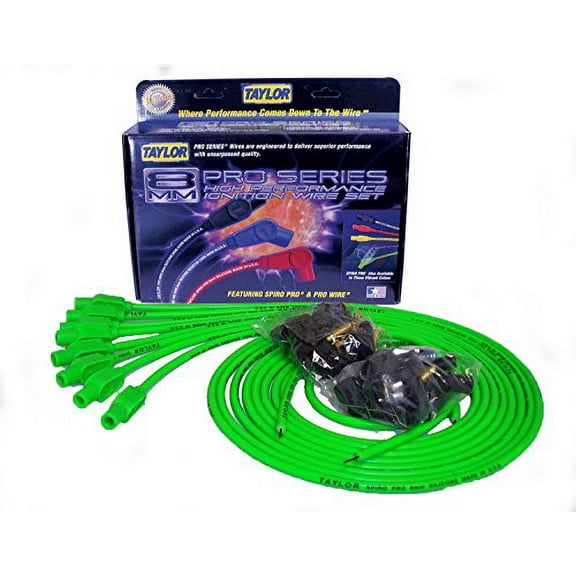 Taylor Wire / Vertex 78555 TAY78555 8MM SPIRO-PRO UNIV 8 CYL 180 HOT LIME