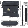 thumbnail image 2 of Viklluyr Bolsa De Golosinas Para Perros Con Cierre Magnético 2 Bolsillos Con Cremallera Bolsa De Comida Para Perros Con Bolsillo Interior Extraíble Correa Acolchada Para El Hombro Bolsa De Comida Perf, 2 of 5