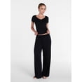 thumbnail image 3 of Joyspun Women’s Modal Blend Ribbed Sleep Pants, 29'' Inseam, Sizes XS-3X, 3 of 6