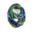 thumbnail image 2 of Mixed Color Oil Paint Infinity Scarf Head Wrap (Blue), 2 of 2