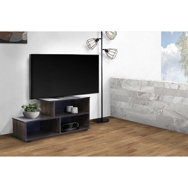 Mesa de TV Grecia Ugasa color Tabaco con Marmol