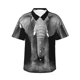 thumbnail image 1 of Balery Indian Elephant Camisas hawaianas de manga corta para hombre, camisas playeras de corte holgado, camisas de vacaciones con botones,Large, 1 of 7
