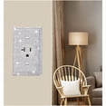 thumbnail image 5 of Shiny Silver Rhinestones Wall Plates Light Switch Decorative Cover Plate Single Toggle Ethernet Wall Outlet Electrical Outlet, 5 of 5