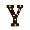 thumbnail image 3 of Lámpara de letras de marquesina LED, lámpara de letras de marquesina iluminada negra para decoración de cafetería, decoración de aniversario al aire Y 657 x 858 x 157 pulgadas, 3 of 8