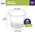 thumbnail image 4 of CIAO! 5.5OZ PP Clear Portion Cup, Lids Sold Separately (Case of 2,500), 4 of 9