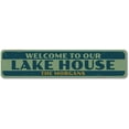 thumbnail image 2 of Old Lake House Novelty Sign, Metal Wall Decor - 4x18 inches, 2 of 4