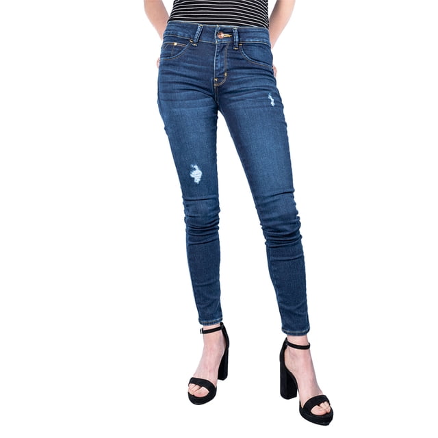 Jeans Moda Slim Mujer Oggi Carol Black
