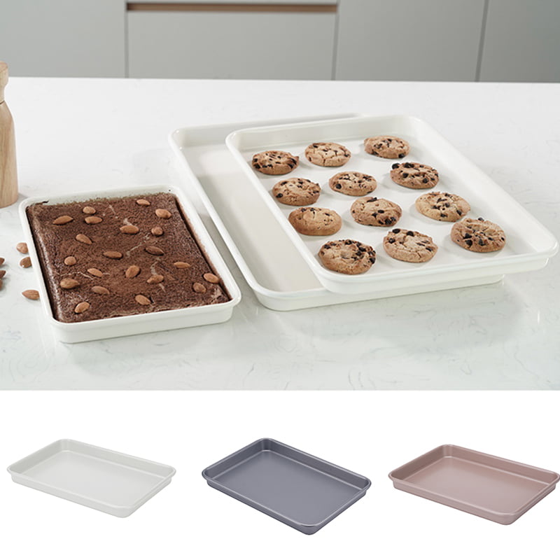 9 Sizes Rectangular Baking Tray Non-Stick Carbon Steel Baking Pan Cake Tools