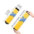 thumbnail image 3 of Lsque Sml Jeffy Printed Crew Socks, Moisture-Wicking Socks, Athletic Socks for Men Breathable Cushion Socks Casual Sport Socks for Running Traveling, 3 of 6