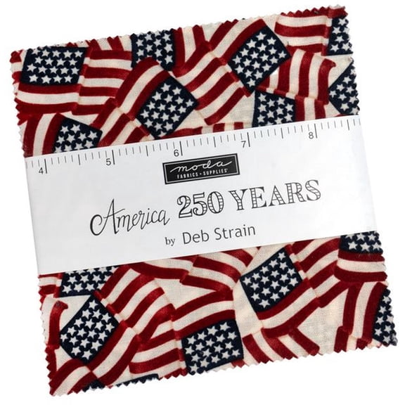 MODA - America 250 Years Charm Pack by Deb Strain 42 pcs