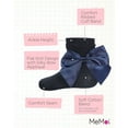 thumbnail image 3 of MeMoi  Silky Side Bow Anklet Socks - Girls - Female, 12, Navy, 3 of 12