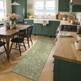 thumbnail image 3 of ATHOPE Floral 2x6 Area Rug, Machine Washable Rugs Soft Non Slip Low Pile Rugs for Living Room Bedroom Nursery Kitchen Dining Room Indoor, Floral Print Pattern Runner Carpet, Sage Green, 3 of 8
