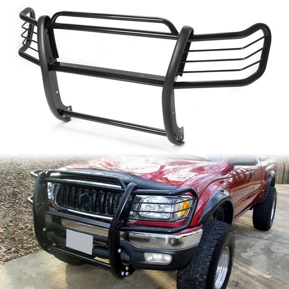 Kojem Bumper Grill Guard for 1998-2004 Toyota Tacoma Steel Front Brush Light Protector