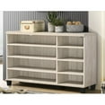 thumbnail image 6 of Corby Dusty Gray Oak Engineered Wood Finish 3-Door Shoe Cabinet, 6 of 6