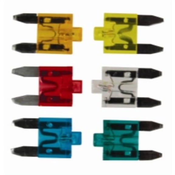 The Best Connection 11-1004 25 Amp Clear Smart Glow Mini Fuse 2 Pcs